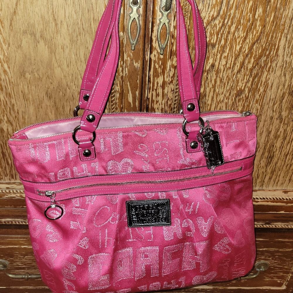 Coach poppy pink bag
